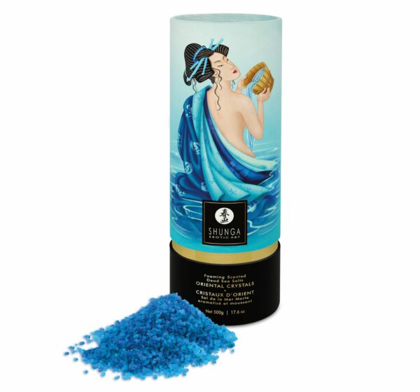 Пінлива сіль для ванни Shunga Dead Sea salt Oriental Crystals — Ocean Temptations (500 г), сіль Мерт - Зображення 2