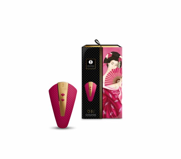 Кліторальний вібратор Shunga Obi Raspberry - Зображення 8