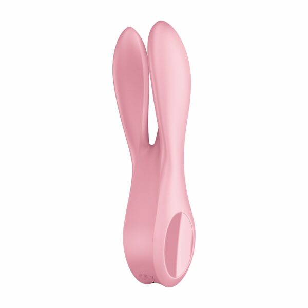 Кліторальний вібратор Satisfyer Threesome 1 Pink з трьома гнучкими пальчиками - Зображення 5