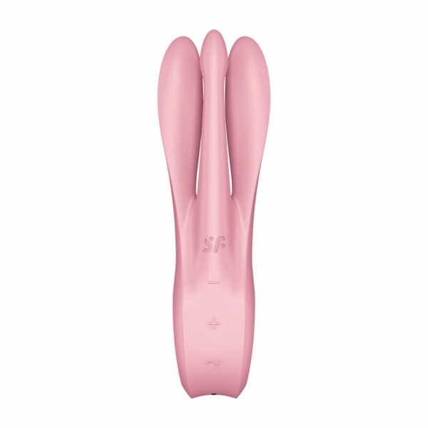 Кліторальний вібратор Satisfyer Threesome 1 Pink з трьома гнучкими пальчиками - Зображення 6