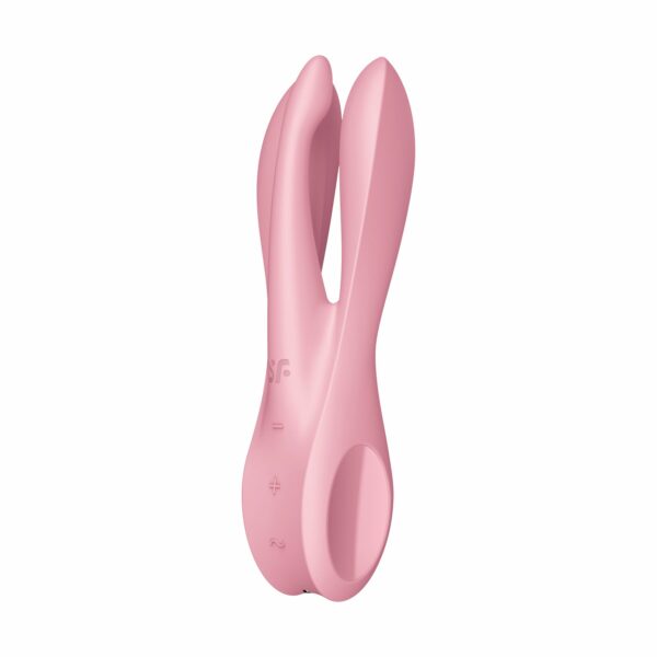 Кліторальний вібратор Satisfyer Threesome 1 Pink з трьома гнучкими пальчиками - Зображення 2