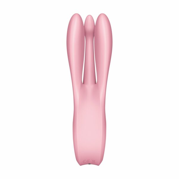 Кліторальний вібратор Satisfyer Threesome 1 Pink з трьома гнучкими пальчиками - Зображення 4