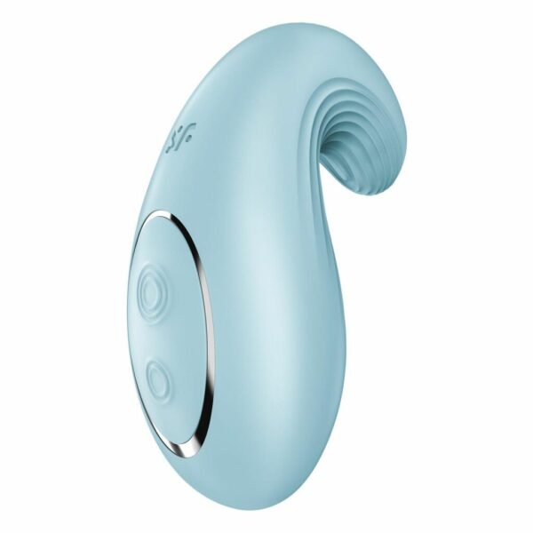 Вібратор Satisfyer Dipping Delight Light Blue, 2 мотори, гнучкий кінчик - Зображення 6