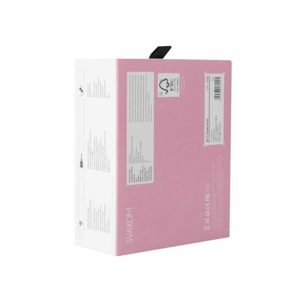 Вакуумний кліторальний стимулятор Svakom Pulse Pure Pale Pink, 5 режимів, 5 інтенсивностей у кожному - Зображення 9