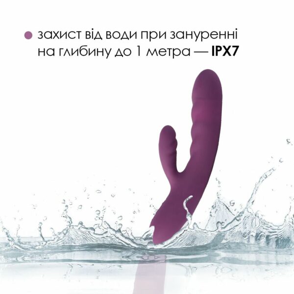 Вібратор-кролик Svakom Avery Lilac зі стовбуром, що рухається, рух вперед-назад - Зображення 4