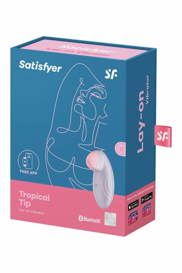 Смарт-вібратор для клітора Satisfyer Tropical Tip Light Lilac - Зображення 8