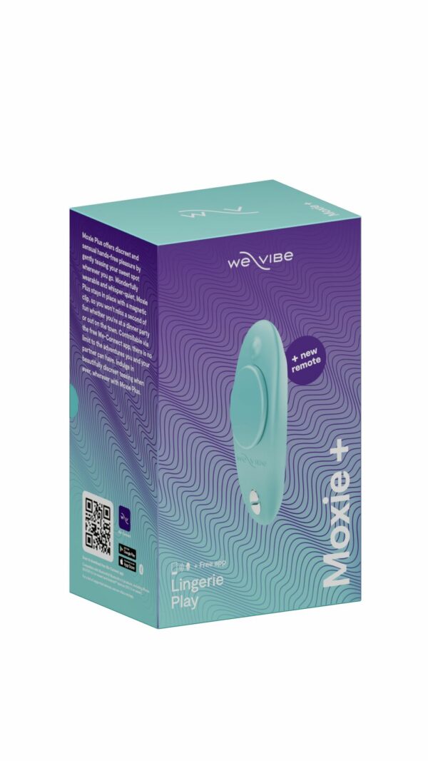 Смарт-вібратор у трусики We-Vibe Moxie+ Aqua, оновлений пульт ДК - Зображення 3