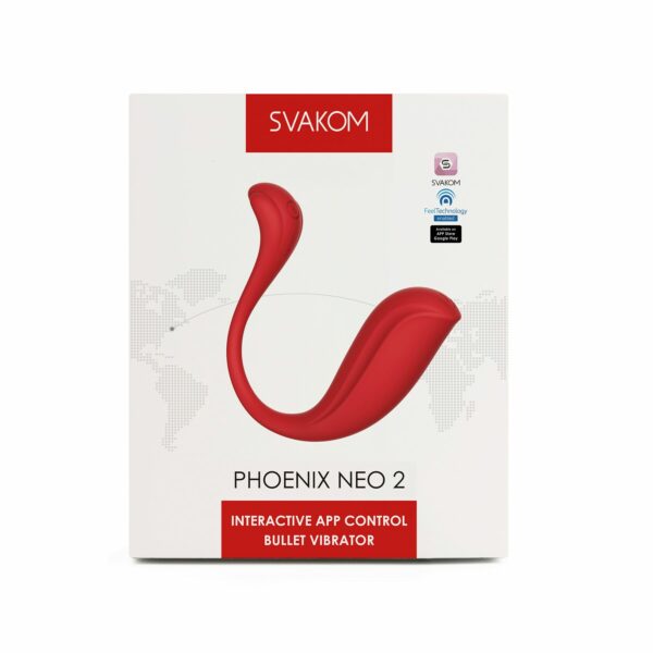 Інтерактивне віброяйце Svakom Phoenix Neo 2 Red, оновлена модель - Зображення 4