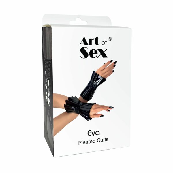 Плісовані манжети на руки Art of Sex - Eva, колір червоний - Зображення 4