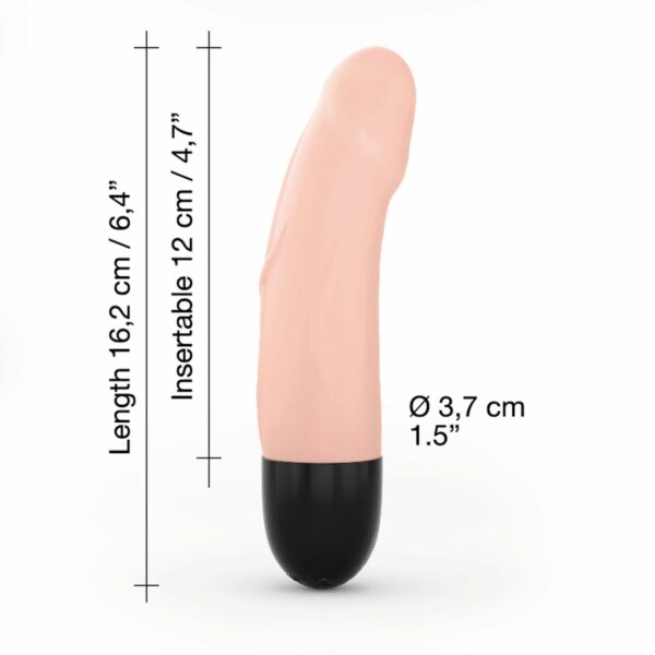 Вібратор Dorcel Real Vibration S Flesh 2.0, діаметр 3,7см, перезаряджається, для точки G - Зображення 4