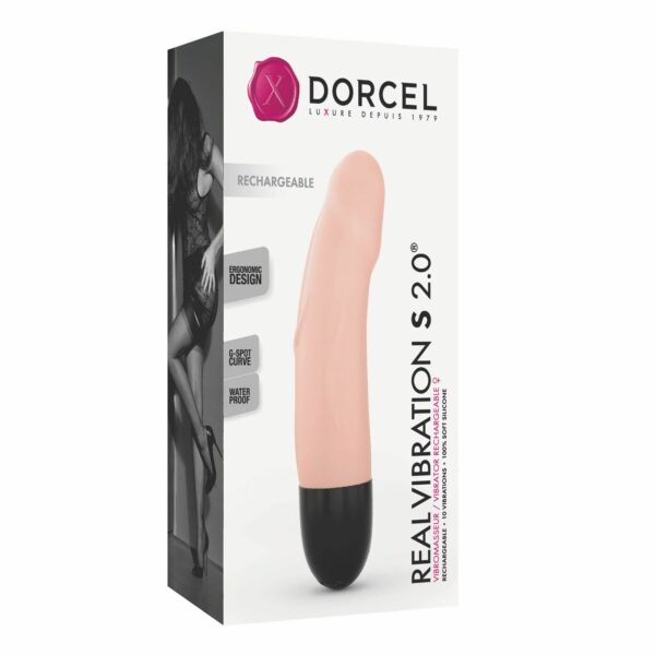 Вібратор Dorcel Real Vibration S Flesh 2.0, діаметр 3,7см, перезаряджається, для точки G - Зображення 6