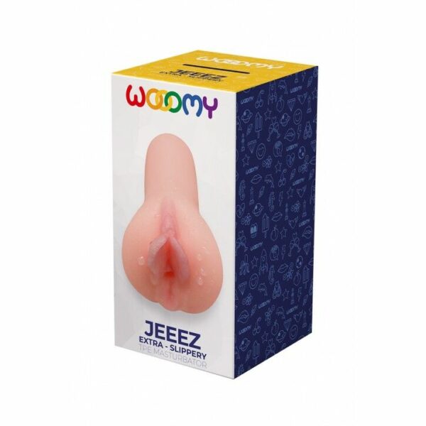 Мастурбатор-вагіна Wooomy Jeeez Masturbator Vagina, м’які відкриті губи, 11,6х5,4 см - Зображення 2
