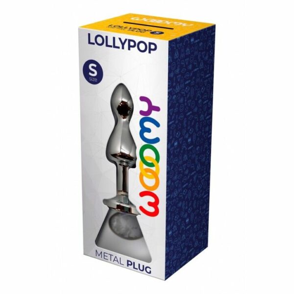 Металева анальна пробка Wooomy Lollypop Double Ball Metal Plug S, діаметр 2,8 см, довжина 8,5 см - Зображення 3