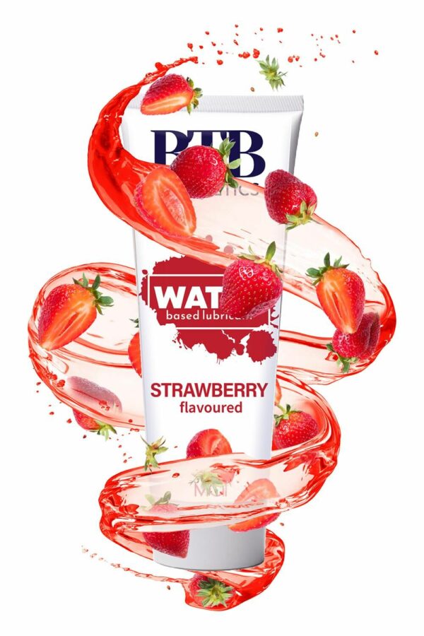 Змазка на водній основі BTB FLAVORED STRAWBERRY з ароматом полуниці (100 мл) - Зображення 4