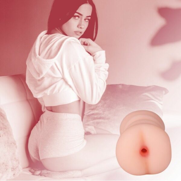 Двосторонній мастурбатор Pocket Anal Stroker Adriana Flesh, вагіна та попка - Зображення 5