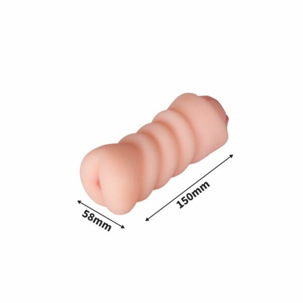 Двосторонній мастурбатор Pocket Anal Stroker Adriana Flesh, вагіна та попка - Зображення 2
