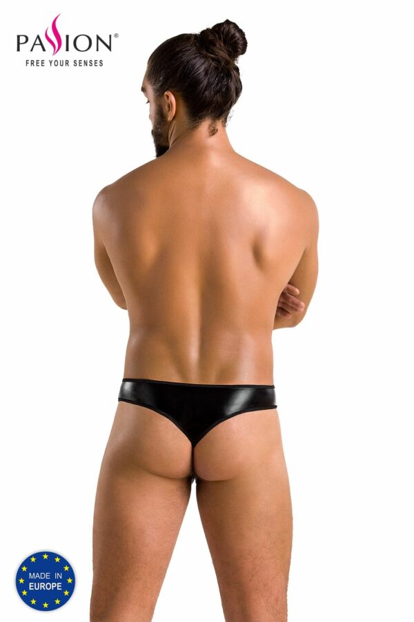 Чоловічі стринги Passion 033 THONG PAUL L/XL Black, під латекс - Зображення 6