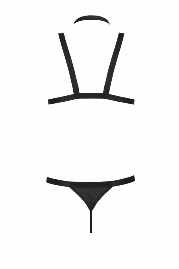 Комплект чоловічої білизни зі стреп Passion 039 SET ANDREW XXL/XXXL Black, стринги, шлейки - Зображення 4