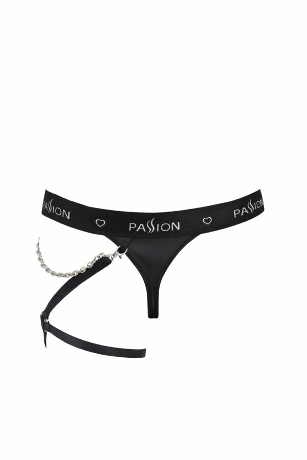 Чоловічі трусики танга з підв’язкою Passion 058 THONG BILL L/XL Black - Зображення 4