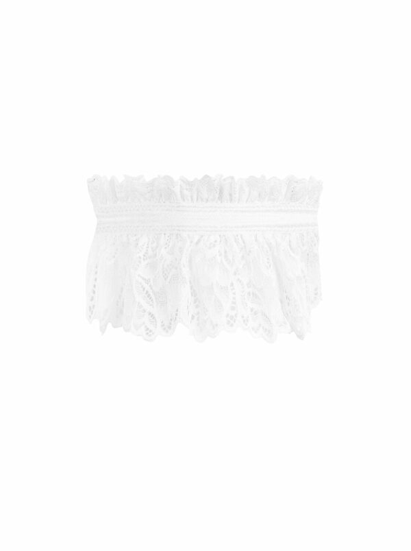 Ажурна підв’язка Obsessive Amor Blanco garter, white - Зображення 3