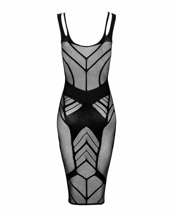 Напівпрозора сукня міді Obsessive D609 dress S/M/L, black - Зображення 4