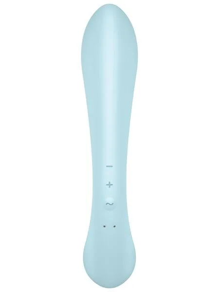 Вібратор-кролик Satisfyer Triple Oh Blue - Зображення 3