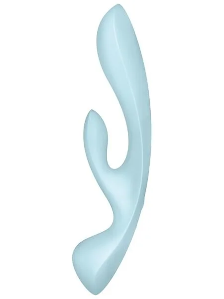Вібратор-кролик Satisfyer Triple Oh Blue - Зображення 2