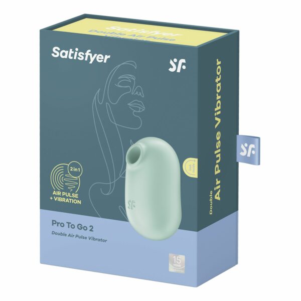 Вакуумний стимулятор із вібрацією Satisfyer Pro To Go 2 Mint - Зображення 7