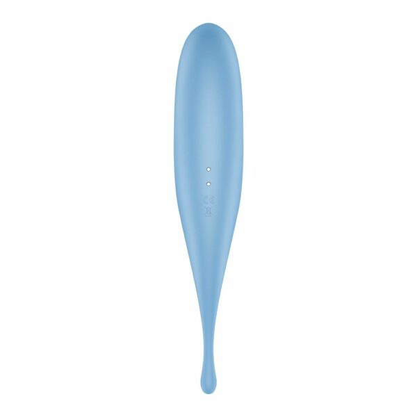 Вібратор для клітора з вакуумною стимуляцією Satisfyer Twirling Pro Blue - Зображення 4