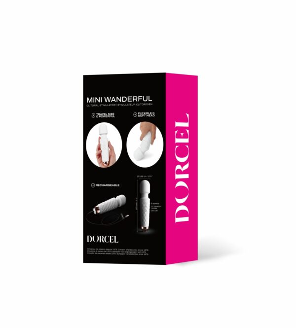 Мінівібромасажер Dorcel Wand Mini Wanderful White - Зображення 6