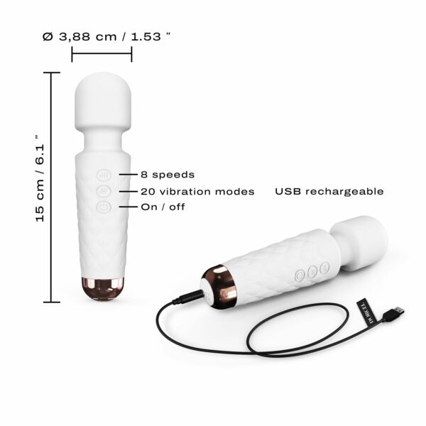 Мінівібромасажер Dorcel Wand Mini Wanderful White - Зображення 2
