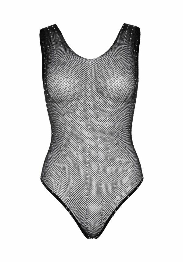 Leg Avenue Rhinestone fishnet bodysuit OS Black - Зображення 5