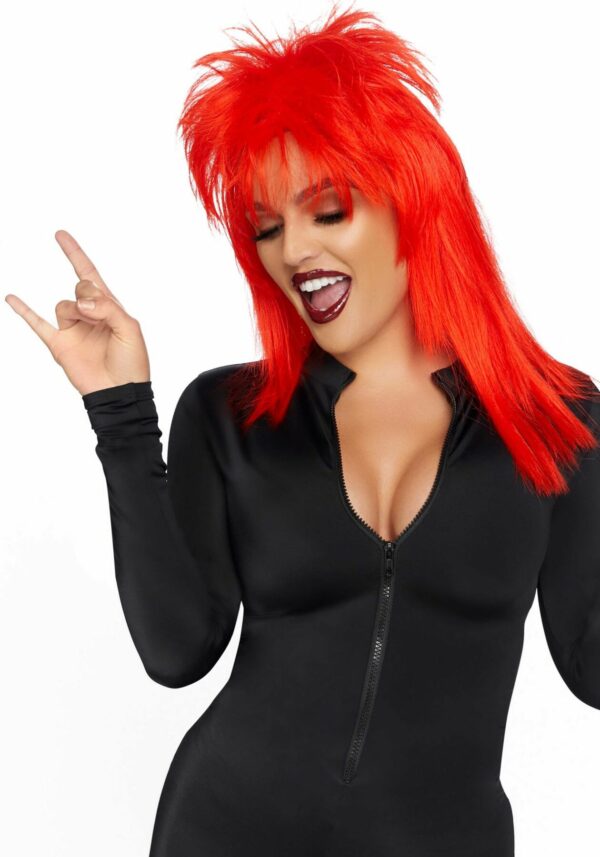 Перука рок-зірки Leg Avenue Unisex rockstar wig Red, унісекс, 53 см - Зображення 3