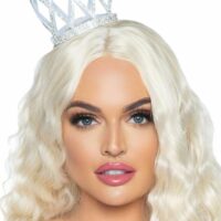 Корона зі стразами Leg Avenue Faux rhinestone die cut crown, з резиночками для кріплення