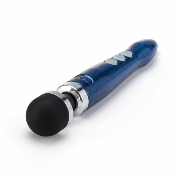 Вібромасажер DOXY Die Cast 3R - Blue Flame, дуже потужний, перезаряджуваний, металевий корпус - Зображення 2