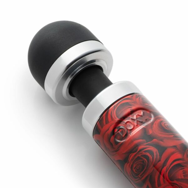 Вібромасажер DOXY Die Cast 3R - ROSE PATTERN, дуже потужний, перезаряджуваний, металевий корпус - Зображення 3