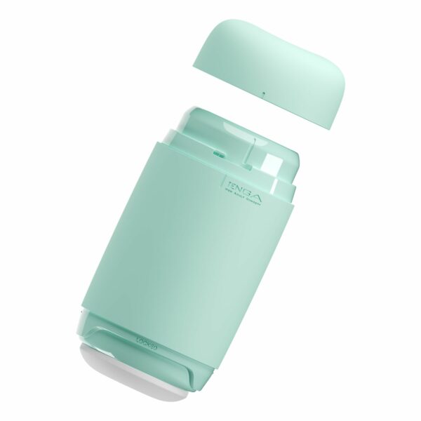 Мастурбатор TENGA PUFFY MINT GREEN, ультрам’який матеріал, багаторазовий, наскрізний - Зображення 4