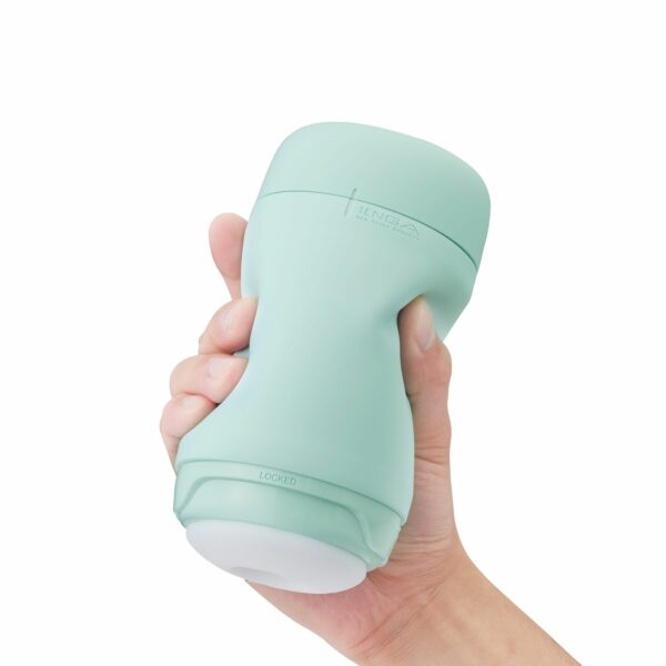 Мастурбатор TENGA PUFFY MINT GREEN, ультрам’який матеріал, багаторазовий, наскрізний - Зображення 6