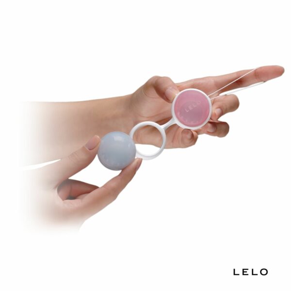 Набір вагінальних кульок LELO Beads Mini, діаметр 2,9 см, змінне навантаження, 2х28 та 2х37 г - Зображення 2
