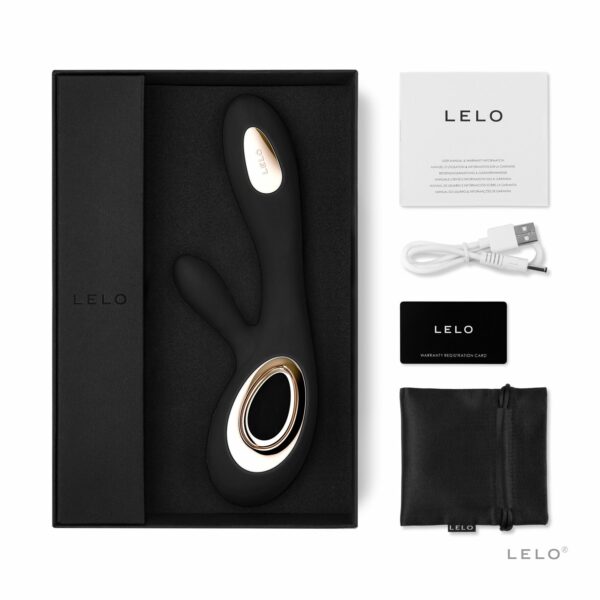 Вібратор-кролик LELO Soraya Wave Black, манливі рухи стовбура - Зображення 7