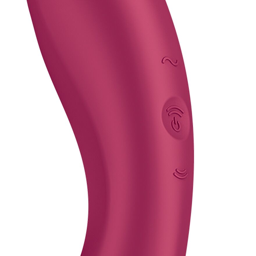 Вакуумний стимулятор з вібрацією Satisfyer Curvy Trinity 1 Red, іграшка 3в1 - Зображення 3