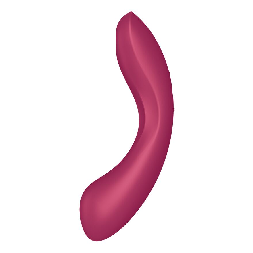 Вакуумний стимулятор з вібрацією Satisfyer Curvy Trinity 1 Red, іграшка 3в1 - Зображення 2