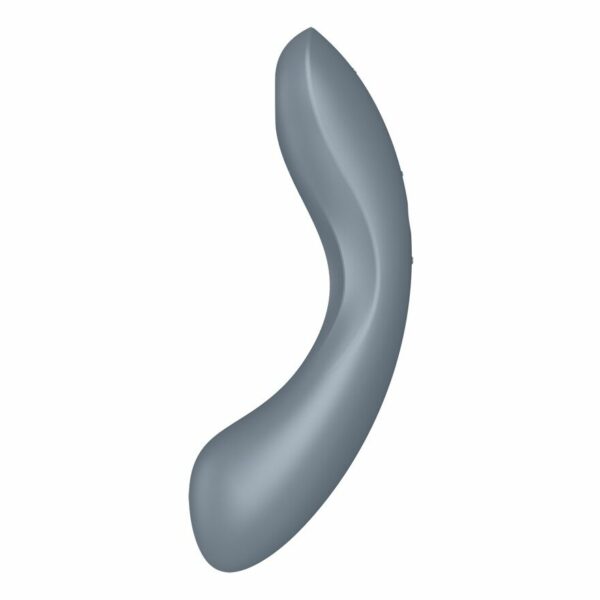 Вакуумний стимулятор з вібрацією Satisfyer Curvy Trinity 1 Bluegrey, іграшка 3в1 - Зображення 2