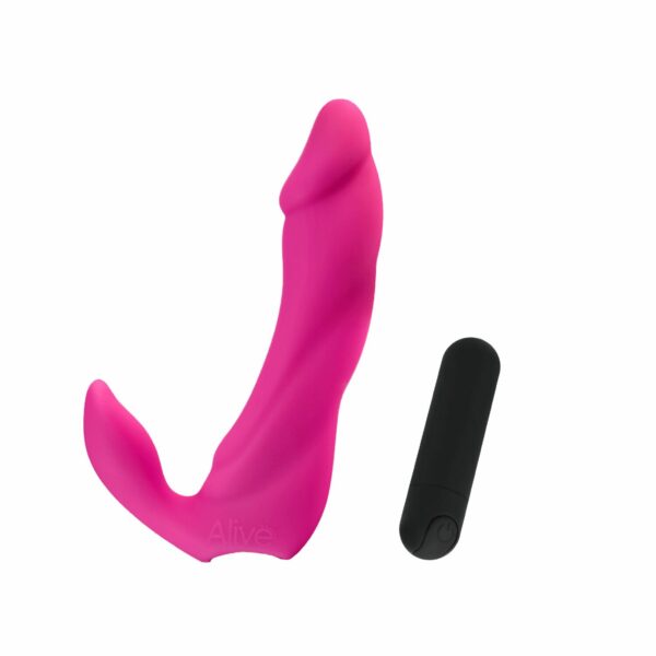 Вібратор вагінально-кліторальний Alive Bifun Pro, Pink, перезаряджуваний - Зображення 2