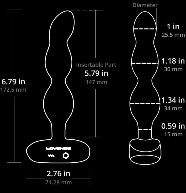 Анальне смарт-намисто з вібрацією та обертанням Lovense Ridge, унісекс - Зображення 5