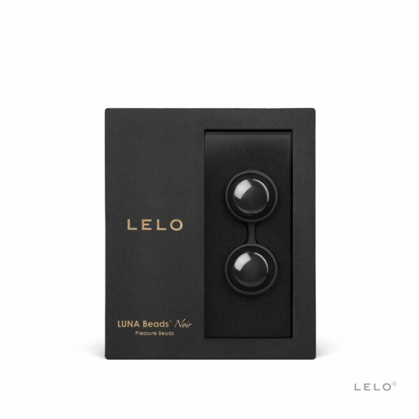 Вагінальні кульки LELO Luna Beads Noir Black, зміщений центр ваги, діаметр 2,9 см, 2х37 г - Зображення 3