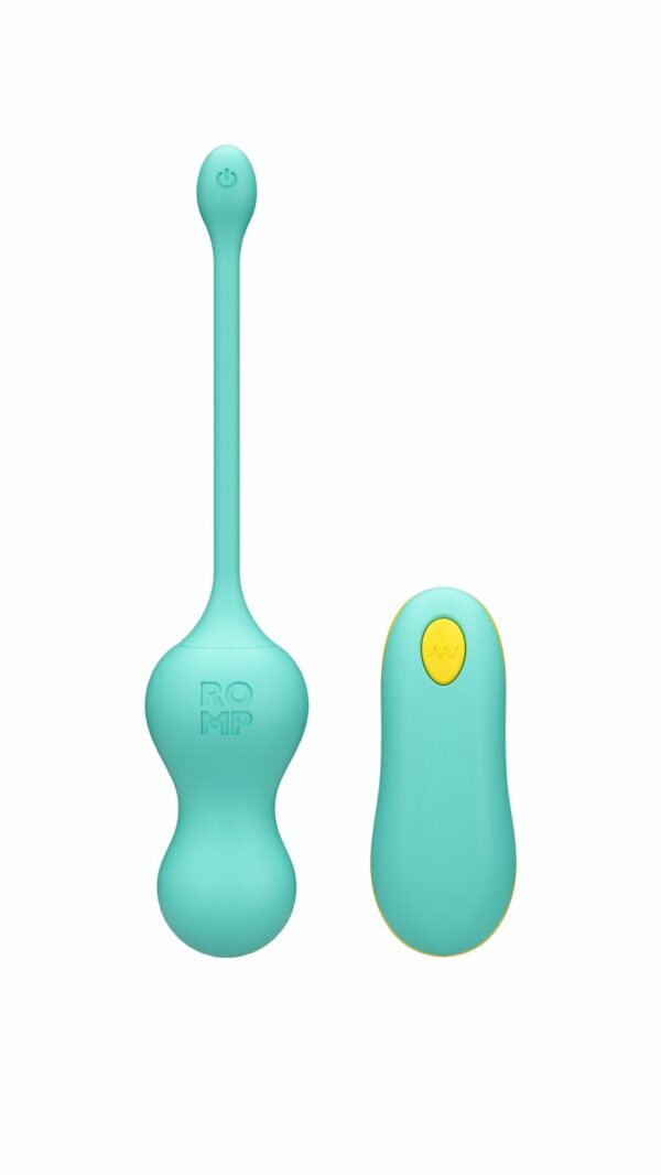 Віброяйце для точки G з пультом керування Romp Cello Light Teal, водонепроникне - Зображення 2