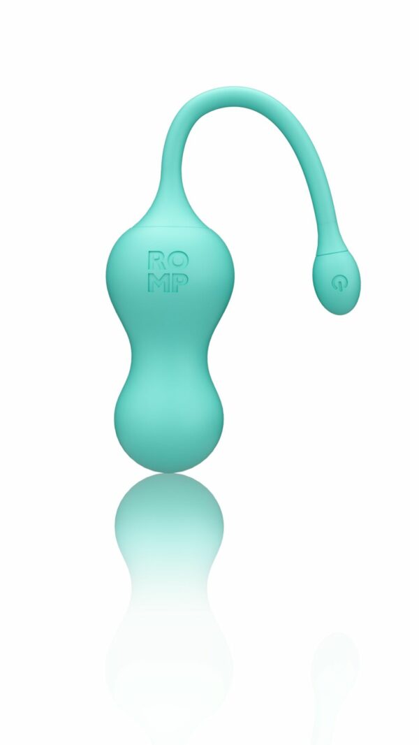 Віброяйце для точки G з пультом керування Romp Cello Light Teal, водонепроникне - Зображення 3