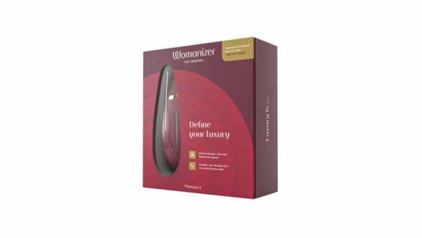 Вакуумний кліторальний стимулятор Womanizer Premium 2 - Bordeaux, функції Autopilot та Smart Silence - Зображення 8