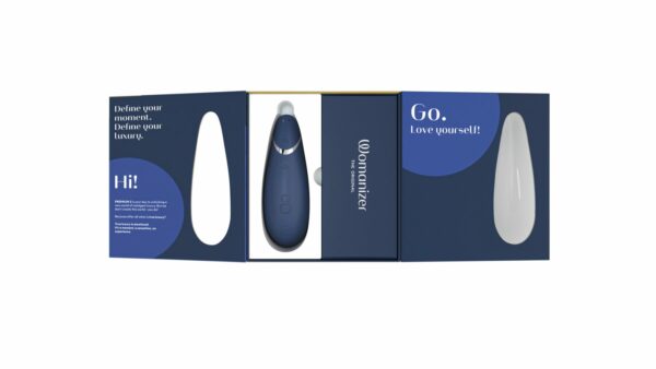 Вакуумний кліторальний стимулятор Womanizer Premium 2 - Blueberry, функції Autopilot та Smart Silenc - Зображення 7